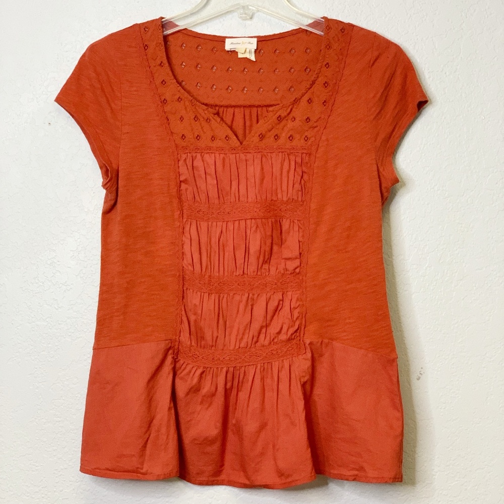 Anthopologie Meadow & Rue Short Sleeve Top